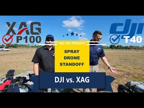 Comprehensive Comparison of DJI T40 & XAG P100 Spray Drones